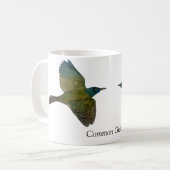 Common Grackle White Coffee Mok (Voorkant links)
