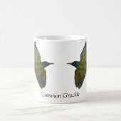 Common Grackle White Coffee Mok (Center)