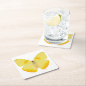 Common Grass Yellow Butterfly Kartonnen Onderzetters (Insitu)