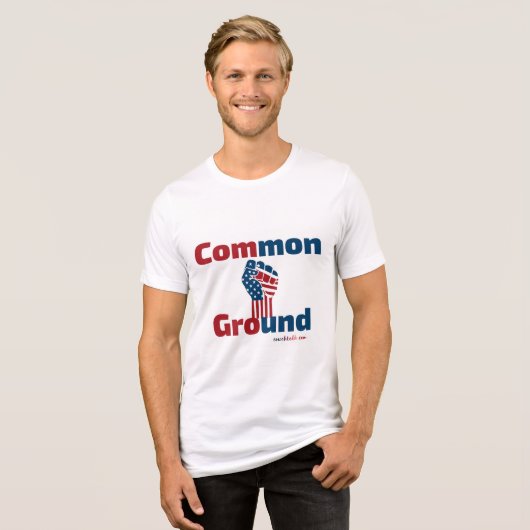 🌿 Common Ground Collection Tri-Blend Shirt (Voorkant volledig)
