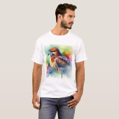 Common hawk 040924AREF122 - Watercolor T-shirt (Voorkant volledig)