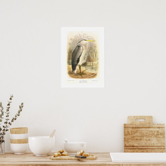 Common Heron Poster (Keuken)