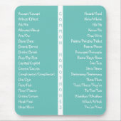 Common Homophones English Spelling Reference Guide Muismat (Voorkant)