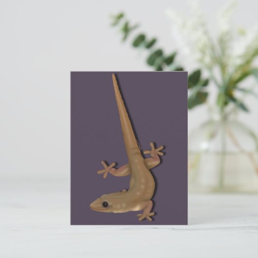 Common House Gecko Briefkaart (Staand voorkant)