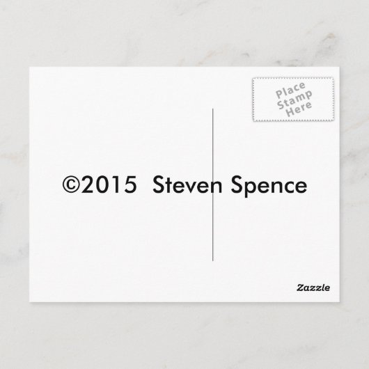 Common Kestrel hovering op zoek naar prooi Briefkaart (Achterkant)