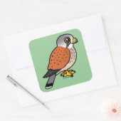 Common Kestrel Vierkante Sticker (Envelop)