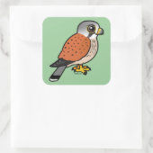 Common Kestrel Vierkante Sticker (Tas)