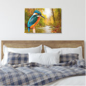 Common Kingfisher Canvas Afdruk (Insitu (Slaapkamer))