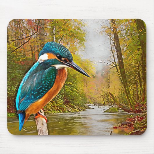 Common Kingfisher Muismat (Voorkant)