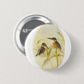 Common Kingfisher Ronde Button 5,7 Cm (Voorkant /achterkant)