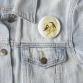 Common Kingfisher Ronde Button 5,7 Cm (In situ)