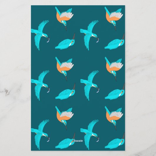 Common Kingfishers Briefpapier (Achterkant)