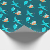 Common Kingfishers Cadeaupapier (Hoek)