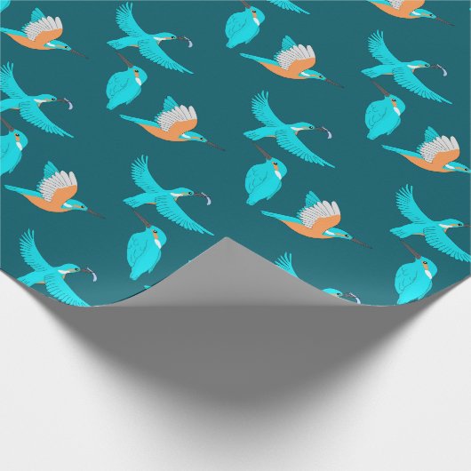 Common Kingfishers Cadeaupapier (Hoek)