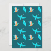 Common Kingfishers Happy Birthday Kaart (Achterkant)