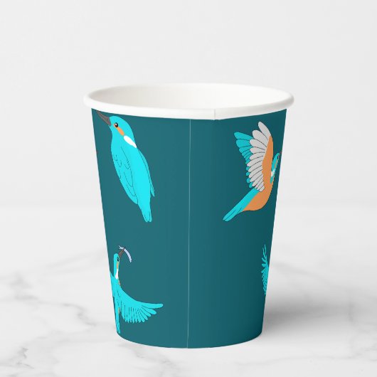 Common Kingfishers Papieren Bekers (Rechts)