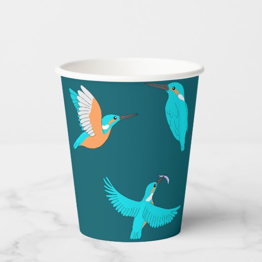 Common Kingfishers Papieren Bekers (Voorkant)