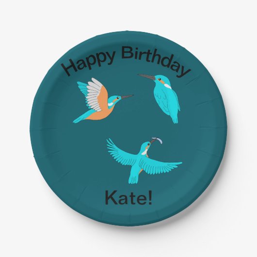 Common Kingfishers Papieren Bordje (Voorkant)