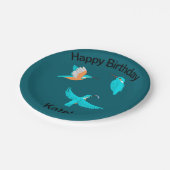 Common Kingfishers Papieren Bordje (Gekanteld)