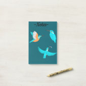 Common Kingfishers Post-it® Notes (Op bureau)