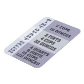 Common Kitchen Metingen Conversion Chart Magneet (Linkerzijde)