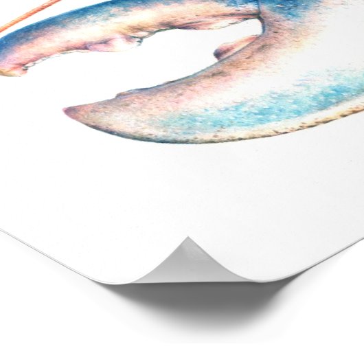 Common lobby blue waterverf fine art print (Hoek)