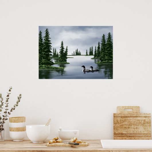 Common Loon Art Prints (Keuken)