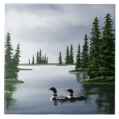 Common Loon Art Tiles Tegeltje (Voorkant)
