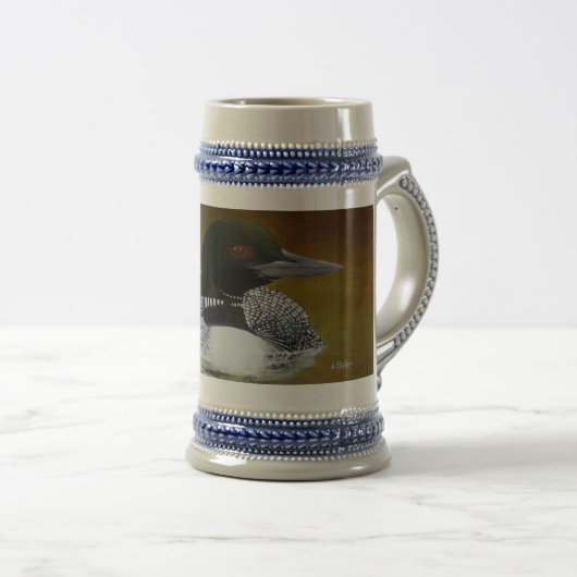 Common Loon Beer Stein, 22 oz Bierpul (Voorkant rechts)