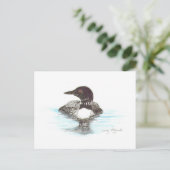 Common Loon Briefkaart (Staand voorkant)