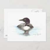 Common Loon Briefkaart (Voorkant / Achterkant)