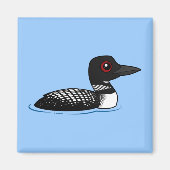 Common Loon, broedende volwassene Magneet (Voorkant)