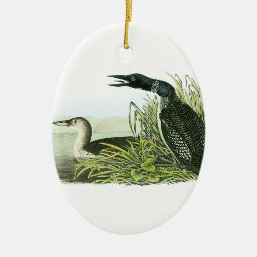 Common Loon by Audubon Keramisch Ornament (Voorkant)