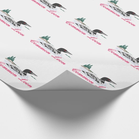 Common Loon Cadeaupapier (Hoek)