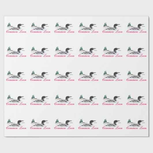 Common Loon Cadeaupapier (Vlak)