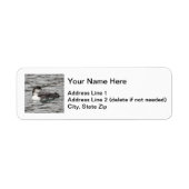 Common Loon Etiket (Voorkant)