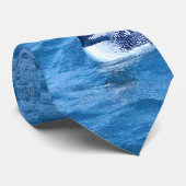 Common Loon in Ocean Stropdas (Opgerold)