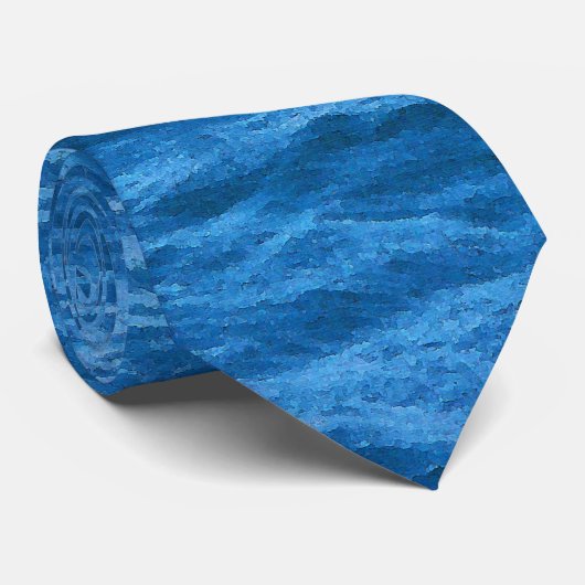 Common Loon in Ocean Stropdas (Opgerold)