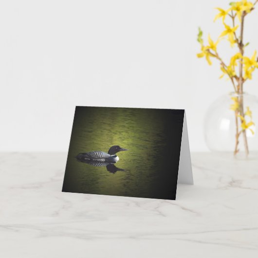 Common Loon Kaart (Gele Bloem)