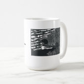 Common Loon Linocut Mok (Voorkant rechts)