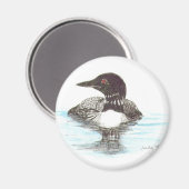 Common Loon Magneet (Voorkant / Achterkant)