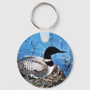 Common Loon on Nest Sleutelhanger
