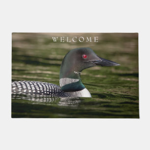 Common Loon on op Jabe Pond Deurmat