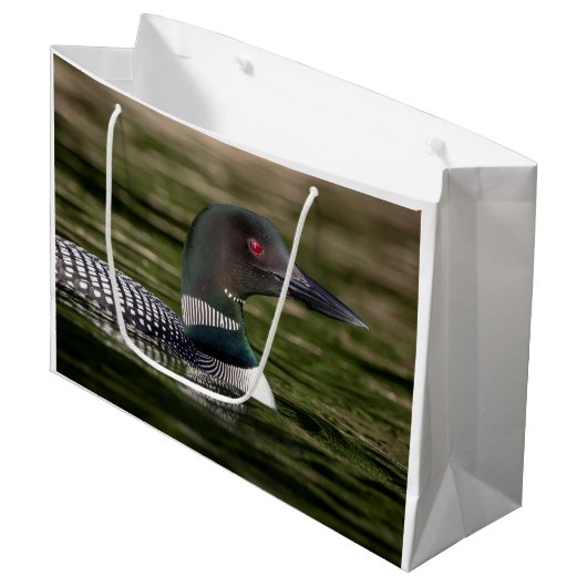 Common Loon on op Jabe Pond Groot Cadeauzakje (Voorkant Gekanteld)