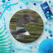 Common Loon on op Jabe Pond Papieren Bordje (Feest)