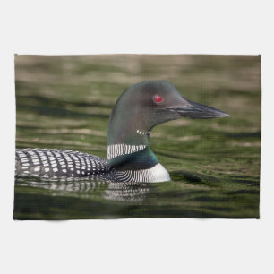 Common Loon on op Jabe Pond Theedoek