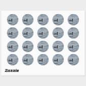 Common Loon Ronde Sticker (Vel)