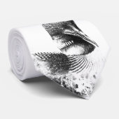 Common Loon Sketch Mannen Necktie Stropdas (Opgerold)