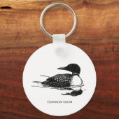 Common Loon Sleutelhanger (Voorkant)