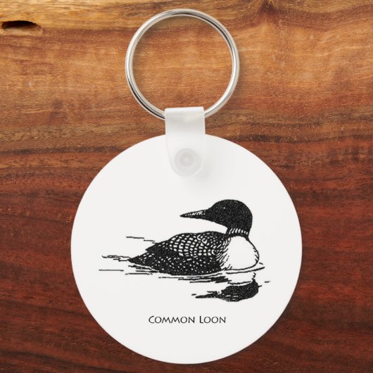 Common Loon Sleutelhanger (Voorkant)